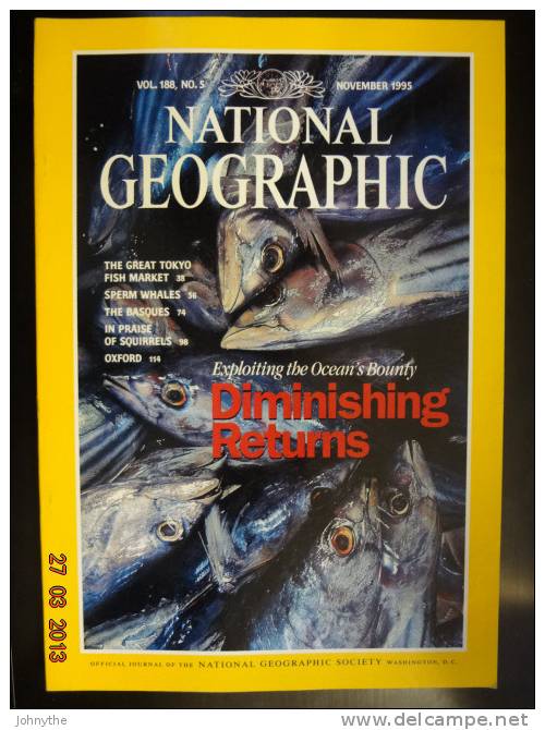 National Geographic Magazine November 1995 - Ciencias