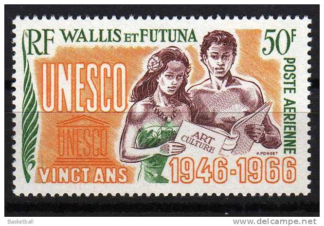 20ème Anniversaire De L´UNESCO- Wallis Et Futuna Aérien 28 - 1966 - Nuevos