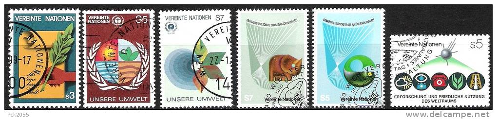 UNO Wien 1982 MiNr.23 - 28 Kompl.Jahrgang Gest. ( 328) - Used Stamps