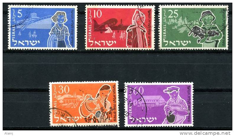 ISRAËL   Y&amp;T   86 - 90   Obl   ---    TB - Used Stamps (without Tabs)