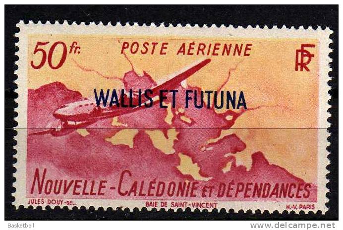 Aérien De Nouvelle-Calédonie Surchargé- Wallis Et Futuna Aériens 12-13 - 1949 - Unused Stamps