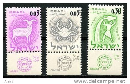 ISRAËL   Y&amp;T   211 - 212 - 213   XX   ---    TTB - Used Stamps (with Tabs)