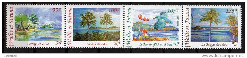 Paysages Régionaux - Wallis Et Futuna 578/581 NMH 2003 - Neufs