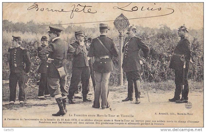 Métiers - Gendarmerie  Allemande Française - Frontière Mars La Tours Vionville - Police - Gendarmerie