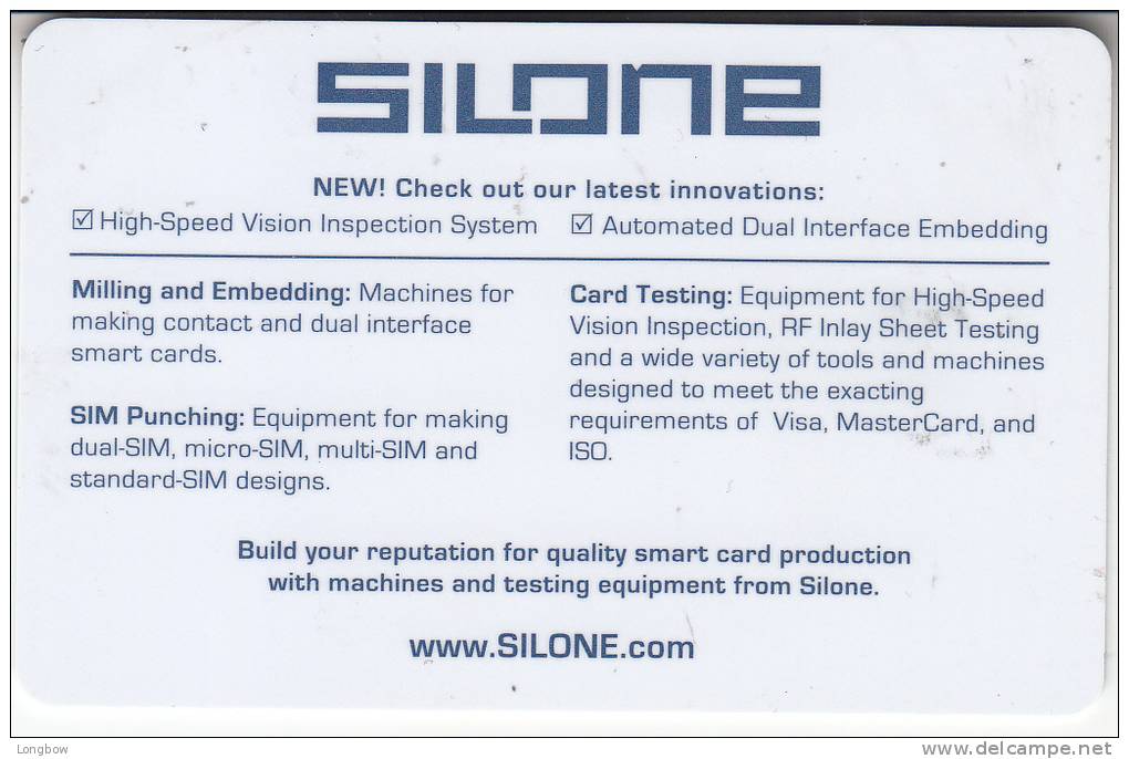 SILONE CARD CHIP - Memories & Microcontrollers - Zonder Classificatie