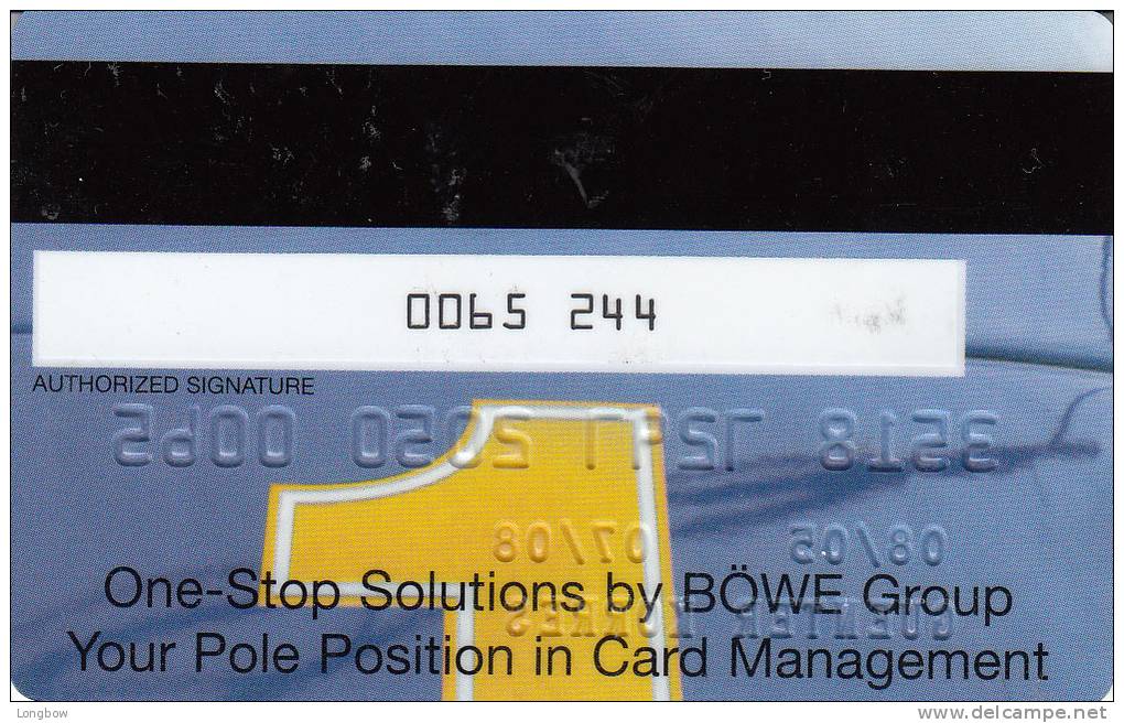 BOWE Bank Card Personalization - Unclassified