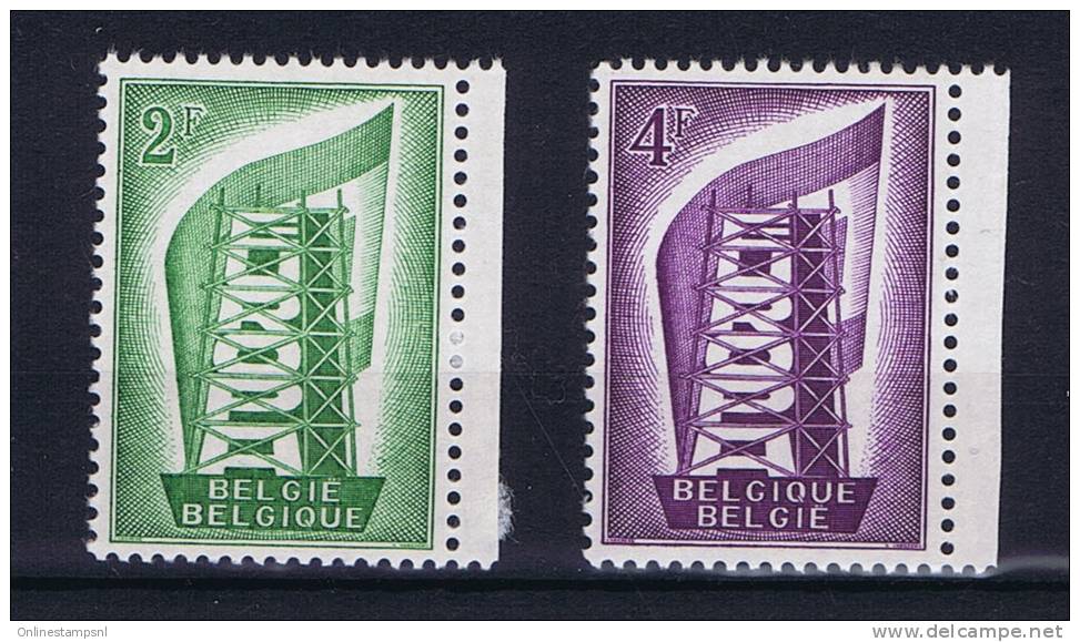 Belgium: OBP 994-995  MNH/** 1956 - Unused Stamps