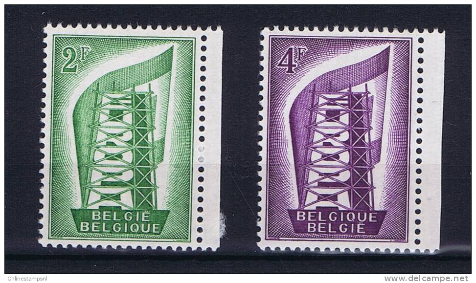 Belgium: OBP 994-995  MNH/** 1956 - Ungebraucht