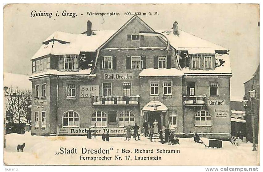 Mars13 736 : Geising I. Erzg.  -  Stadt Dresden  -  Wintersportplatz - Geising