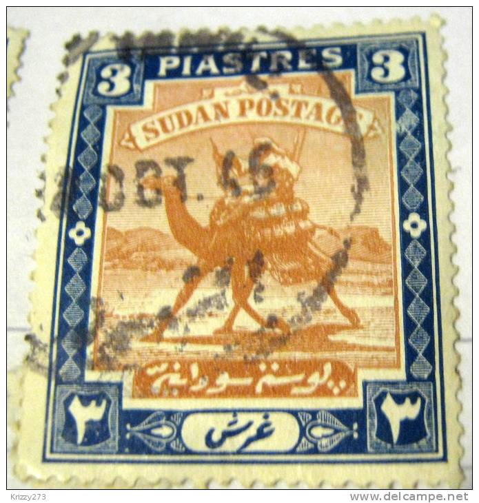 Sudan 1898 Arab Postman 3pi - Used - Sudan (...-1951)