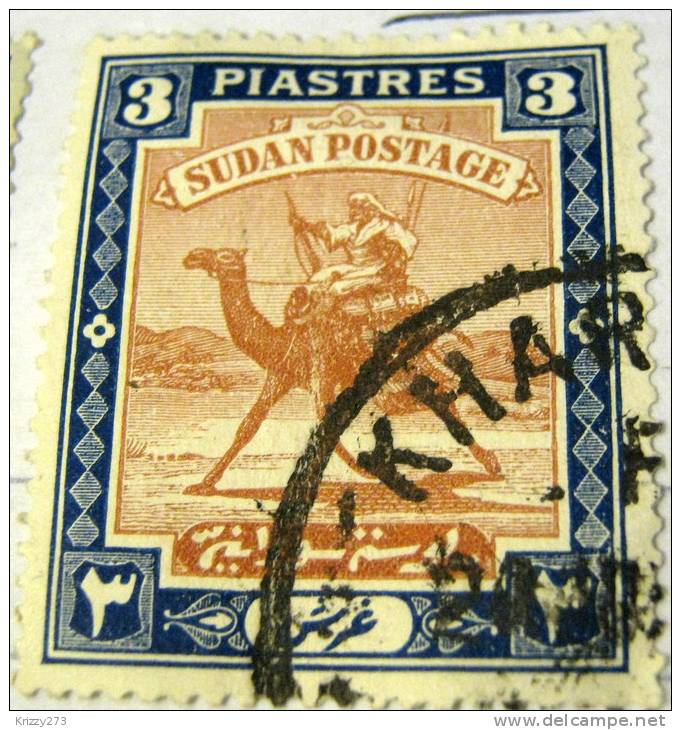 Sudan 1898 Arab Postman 3pi - Used - Soudan (...-1951)