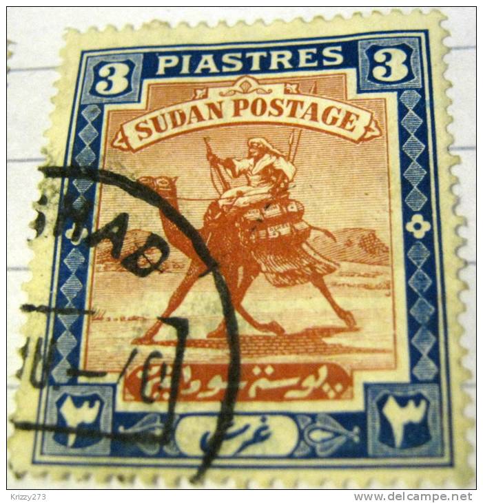 Sudan 1898 Arab Postman 3pi - Used - Soudan (...-1951)