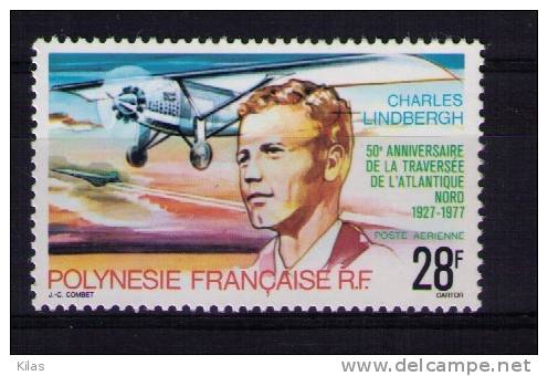 FRENCH POLYNESIA 1977 Charles Lindbergh - Unused Stamps