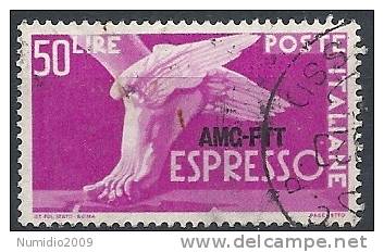 1952 TRIESTE A USATO ESPRESSO 50 LIRE - RR11340-2 - Eilsendung (Eilpost)