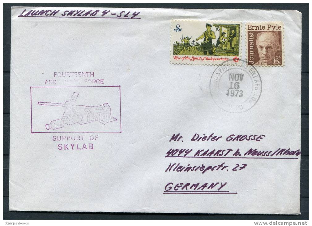 1973 USA Skylab Space Rocket Cover - United States