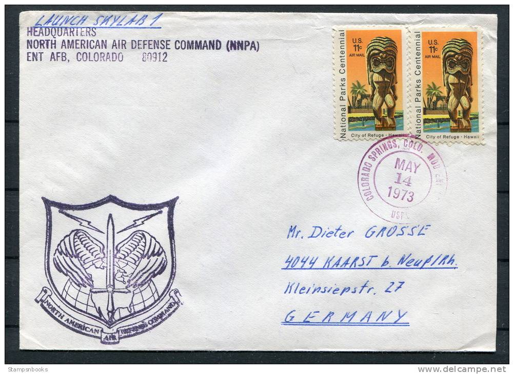 1973 USA NNPA Colarado Space Rocket Cover - United States