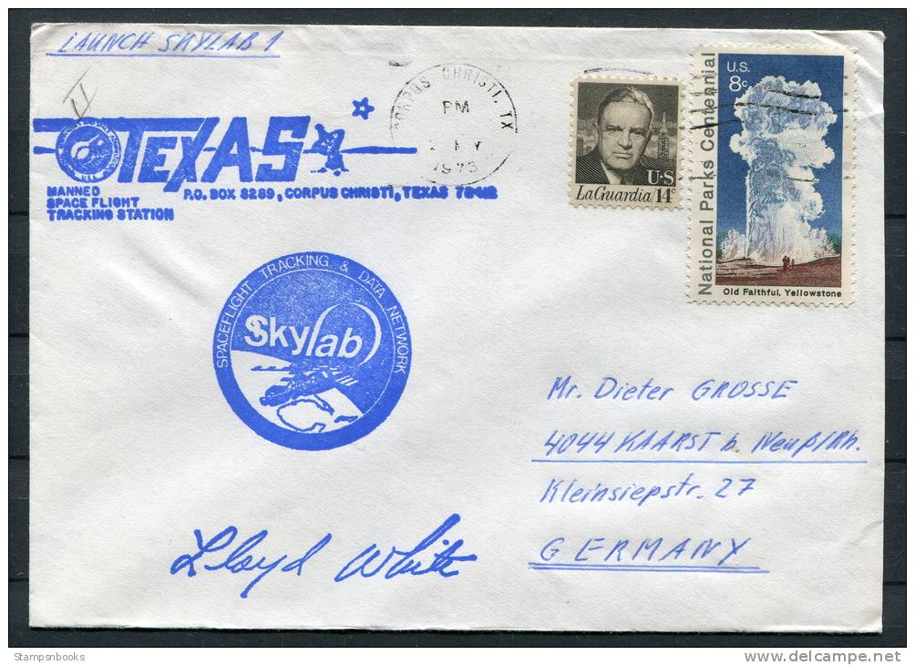 1973 USA Texas Skylab Space Rocket Cover - United States