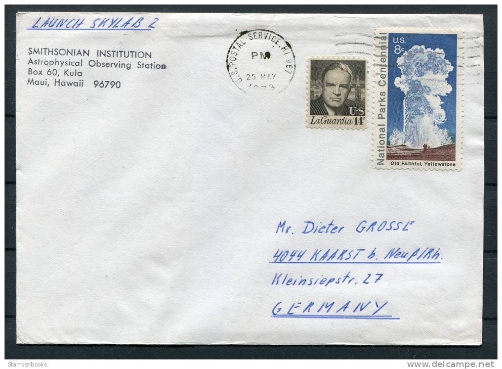 1973 USA Astrophysical Observing Centre Skylab Space Rocket Cover - United States