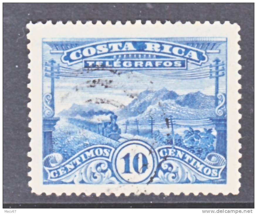 Costa Rica  Telegraph  T 6a  Perf  14  (o)  TRAIN - Costa Rica