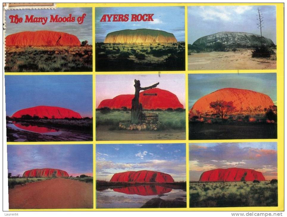 (901) Australia - NT - Ayers Rock - Uluru Many Faces - Uluru & The Olgas