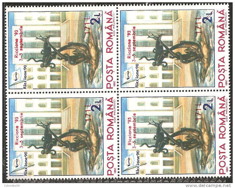 Romania 1993 Nuovo** - Mi.4922  Yv.4114  Quartina - Ungebraucht