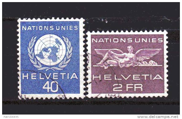 Svizzera ° - X-1955 - ONU - Zum.25-27 / Mi.25-27 / Unif. N° 366-68 - Oficial