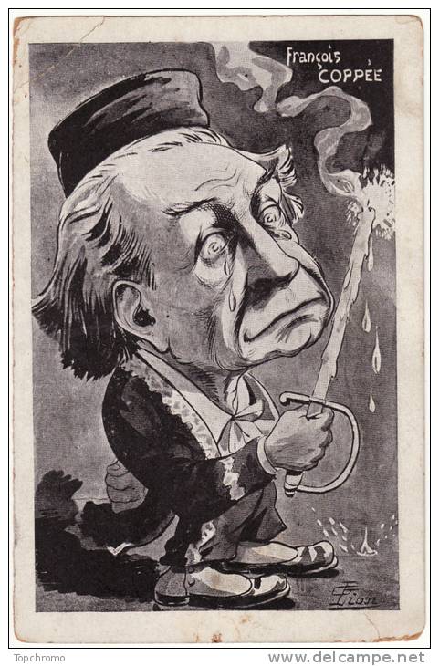 Carte Postale Illustrateur G. Lion Caricature François Coppée Politique - Lion