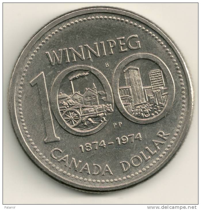 Canada 1 $    1974 KM#88  Winnipeg Centennial - Canada