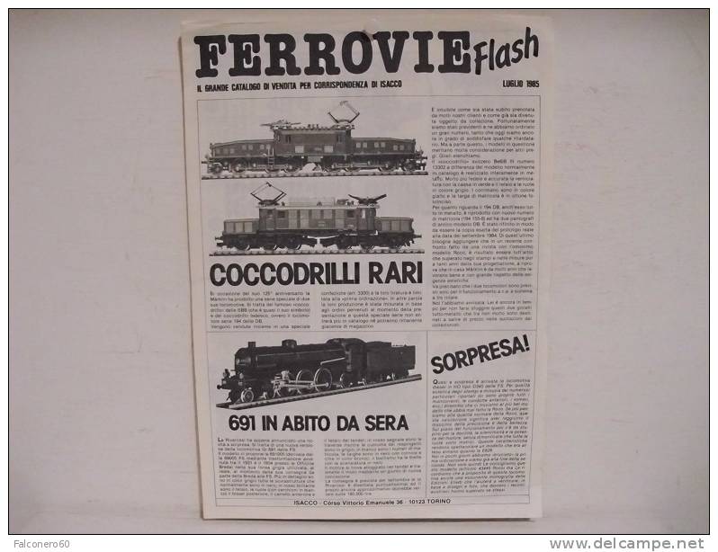 FERROVIE  FLASH /  N°10 - N°11 - Luglio 1985 - Sonstige & Ohne Zuordnung