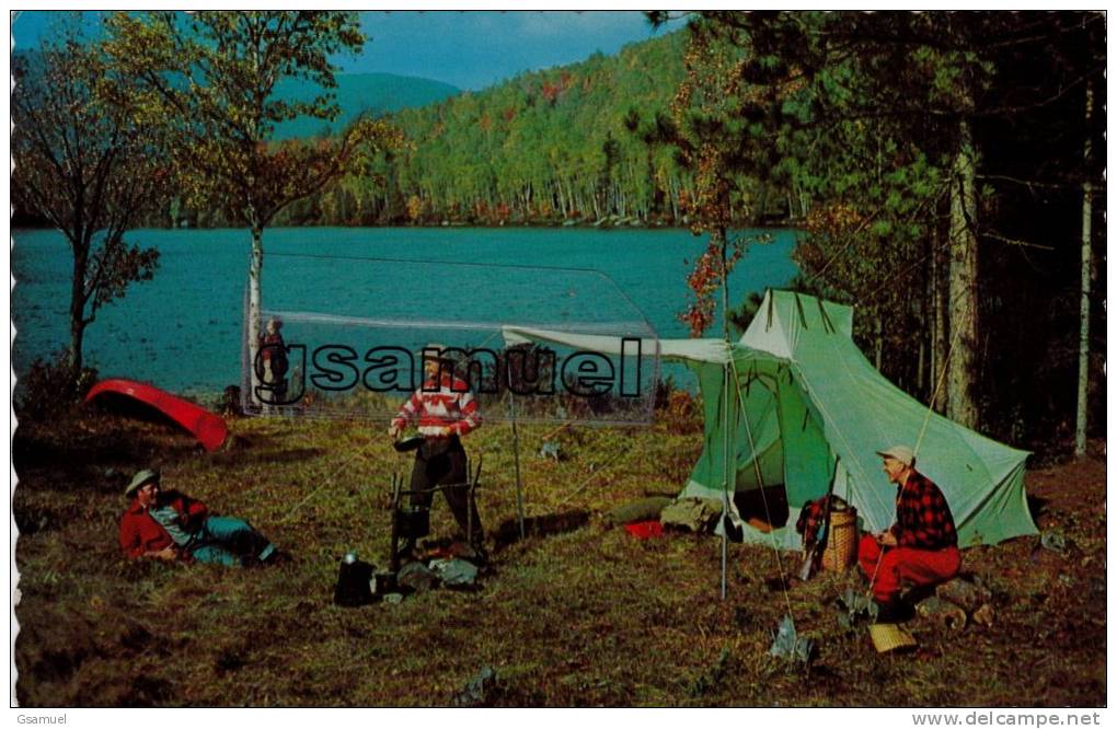 Canada. - Quebec - C Amping Au Nord De TROIS-RIVIERES - CHOW TIME AT CAMP - BON APPETIT. (voir Scan) - Trois-Rivières