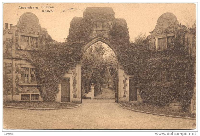 ALSEMBERG-CHATEAU-KASTEEL-ZEER ZELDZAAM-VERZONDEN KAART-UITG.VERHEYDEN-ALSEMBERG-ZIE 2 SCANS - Beersel