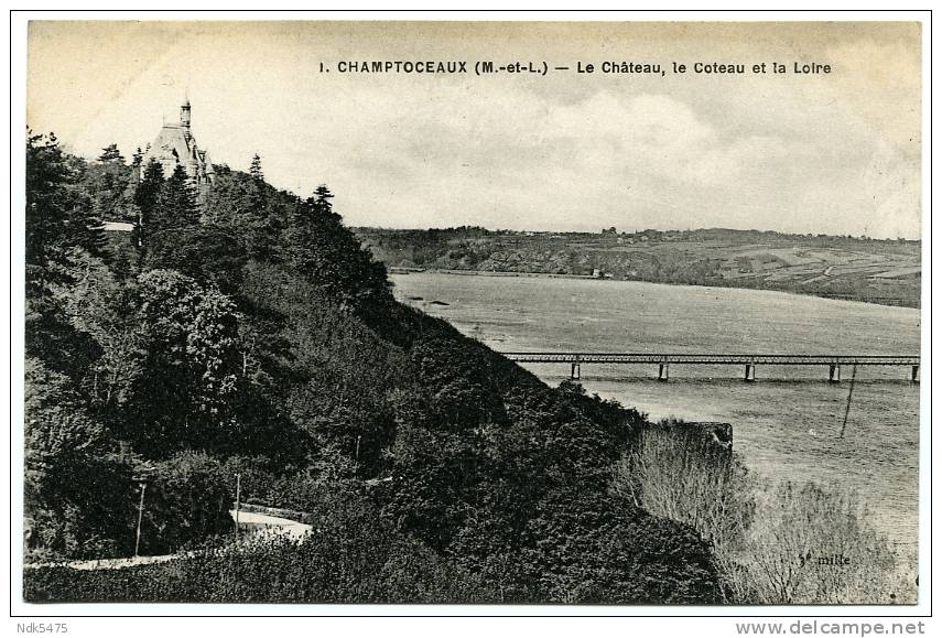 49 : CHAMPTOCEAUX - LE CHATEAU, LE COTEAU ET LA LOIRE - Champtoceaux