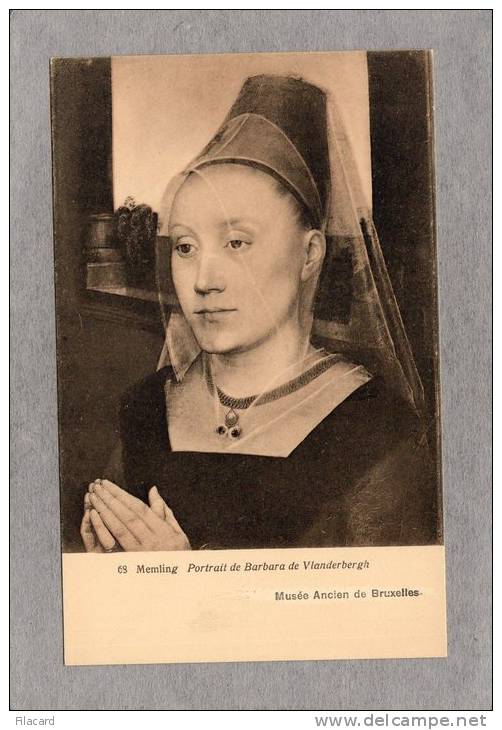 37826     Belgio,    Musee  Ancien  De  Bruxelles -  Memling -  Portrait  De  Barbara  De  Vlanderbergh,  NV - Musei
