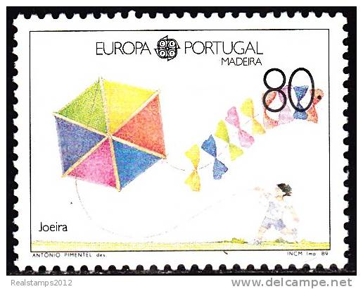 PORTUGAL - 1989,  Europa CEPT - Madeira. Jogos Infantis.  80.  ** MNH  MUNDIFIL  Nº 1887 - Nuevos