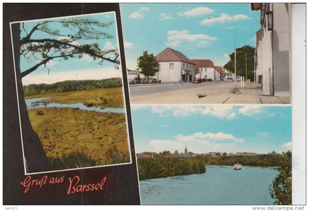 2919 BARSSEL, Mehrbildkarte Handcoloriert 60/70-er Jahre - Cloppenburg