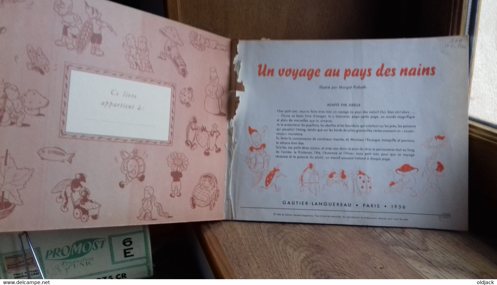 " UN VOYAGE AU PAYS DES NAINS " Album-surprise à Découpages.... 1956 (col8a) Album-surprise 1956 Adapté Par Airelle - Cuentos