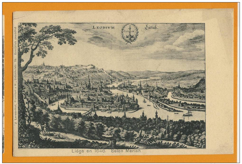 LIEGE  En 1646 -  Selon Mérian - Liege