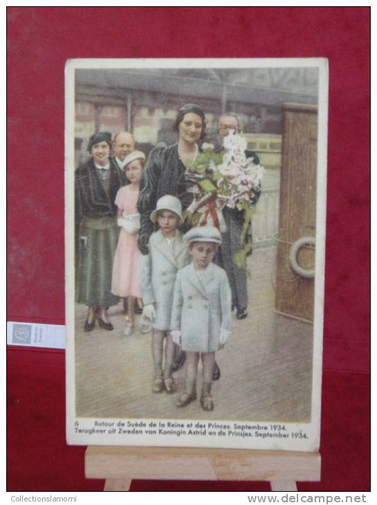 La Reine Astrid,retour De Suède Septembre 1934,Chocolat Belge Côtes D´Or,2éme Série N°6 - Côte D'Or