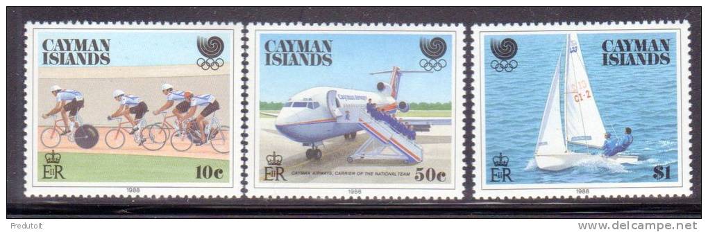 ILES CAIMANES - N°629/631  ** (1988) - Kaaiman Eilanden