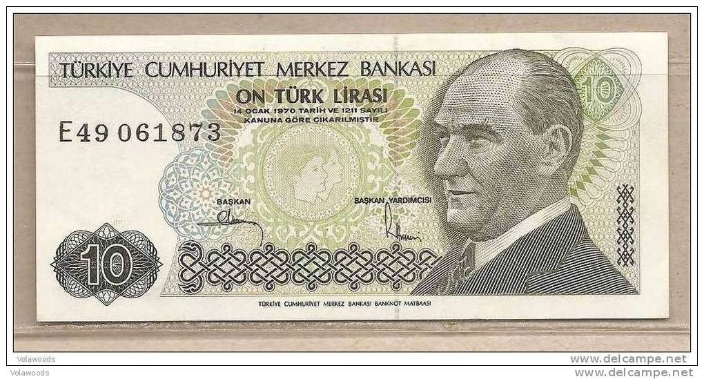 Turchia - Banconota Non Circolata FdS Da 10 Lire P-193a.2 - 1982 #19 - Turchia