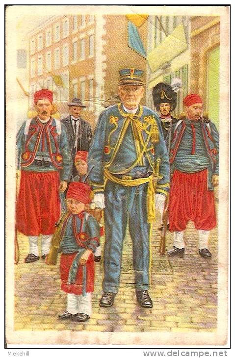 FOSSE- LES ZOUAVES -LE PLUS JEUNE ET LE PLUS VIEUX DES SOLDATS DE LA MARCHE DE SAINT FEUILLIEN - Fosses-la-Ville