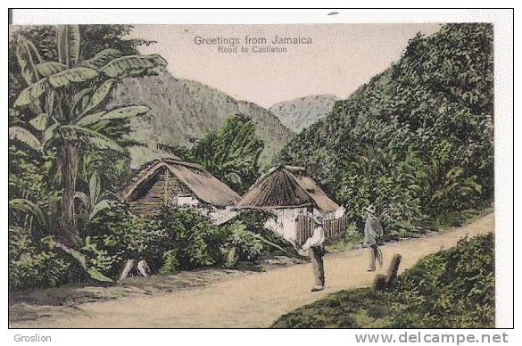 GREETINGS FROM JAMAICA  ROAD TO CASTLETON - Jamaica