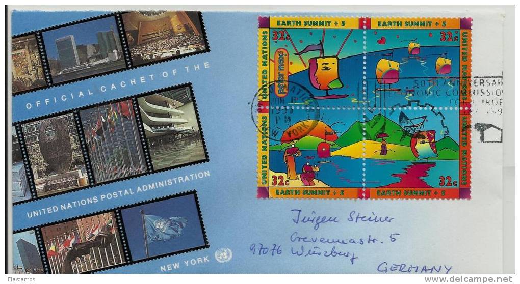 =UNO  FDC BLOCK 1997 - Covers & Documents