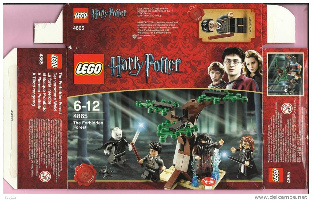 LEGO Carton BOX - No 4865 Harry Potter - The Forbidden Forest - Catálogos