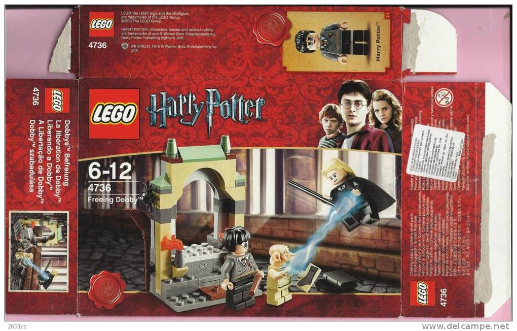 LEGO Carton BOX - No 4736 Harry Potter - Freeing Dobby - Catalogues