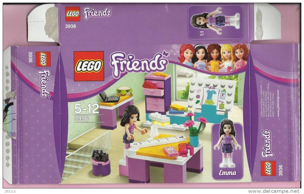 LEGO Carton BOX - No 3936  Friends - Emma - Design Studio - Cataloghi