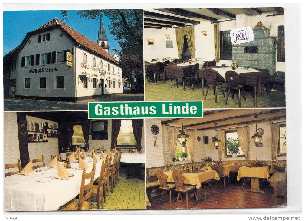 CPM GF - 21886-Allemagne - Achern  Grossweierer- Gasthaus Linde-Envoi Gratuit - Achern