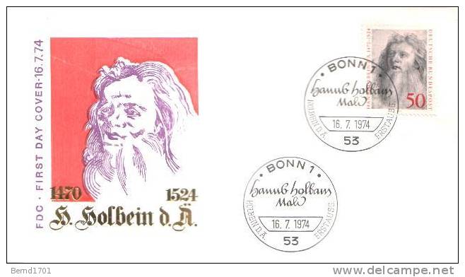 Germany - Mi-Nr 813 FDC (b073)- - 1971-1980