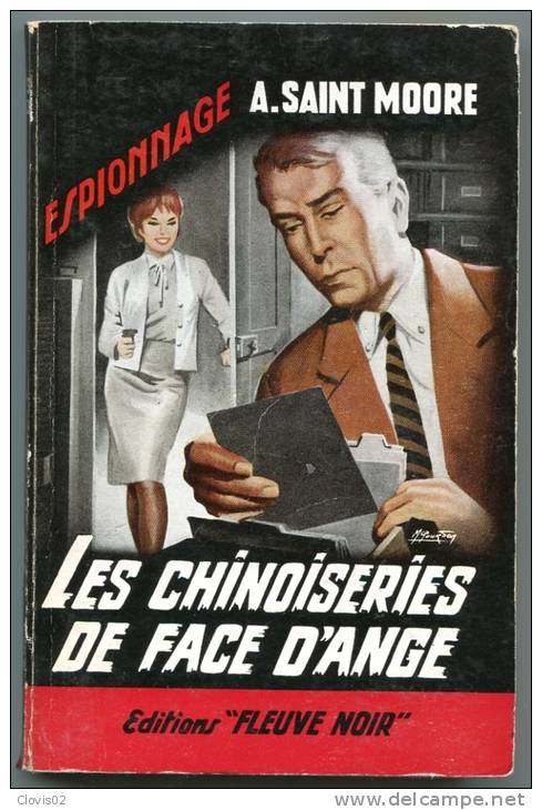 Collection Fleuve Noir N°382 - Les Chinoiseries De Face D'Ange - A. Saint Moore - 1963 - Fleuve Noir