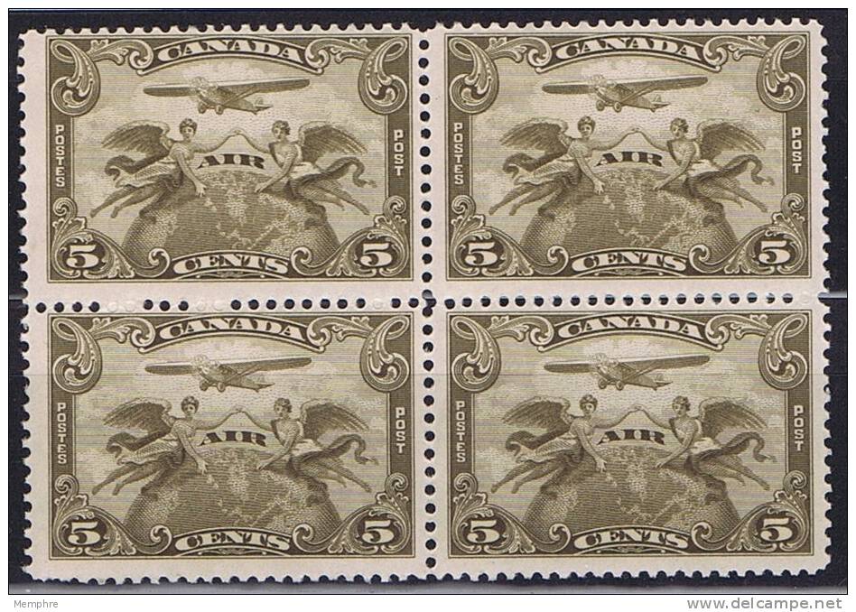 Superb MNH Block Of 4  Sc C1  ** - Poste Aérienne